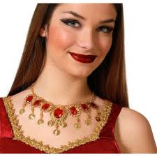 ROMEINSE RODE STEEN KETTING