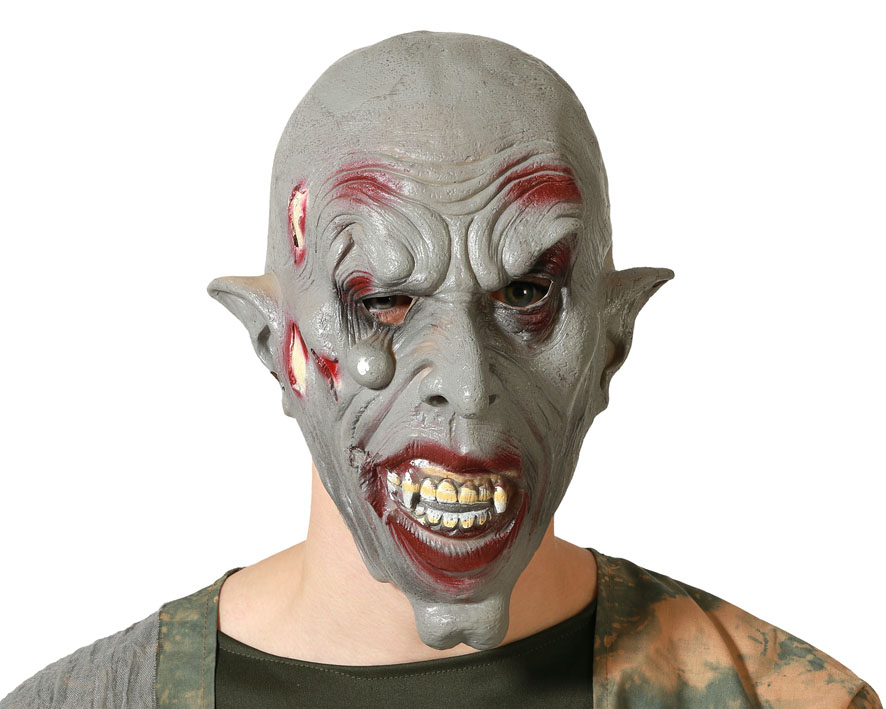 GRIJZE ZOMBIE MASK