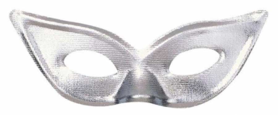 OOGPUNT MASKER METALLIC SILBER