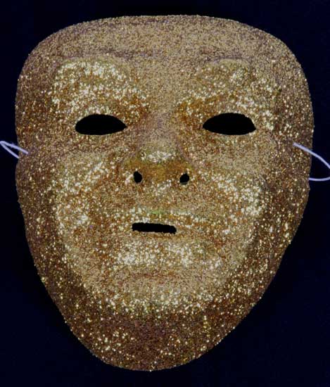 MASKER GLITTER GOLD