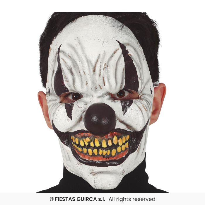 MASK CLOWN ZWARTE WIT