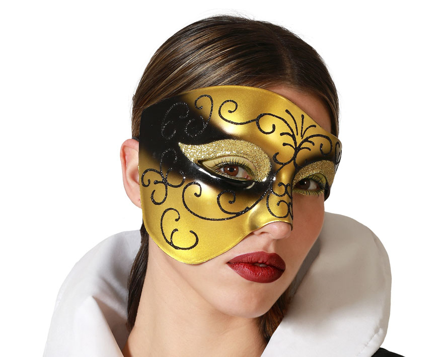 ZWART GOUD OOG MASKER